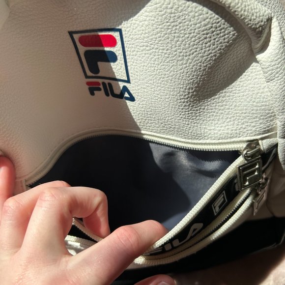 Mini White Fila Backpack - Picture 3 of 10